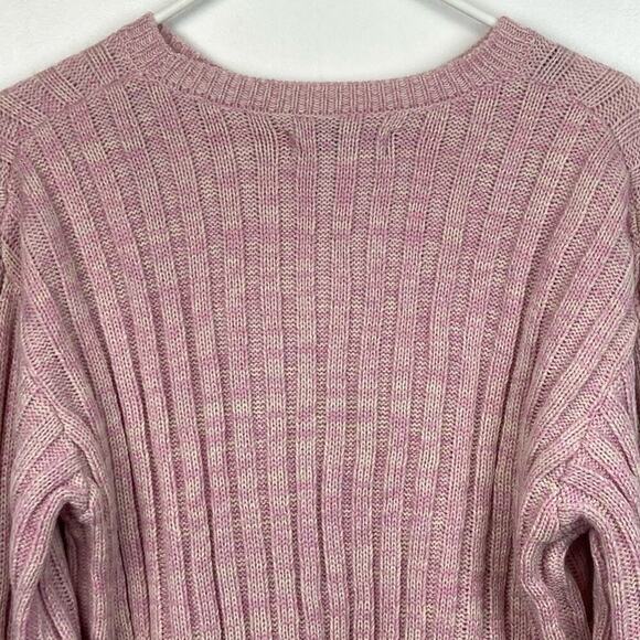 NWOT * BLANK NYC Ribbed Marled Knit Crewneck Sweater - Picture 5 of 11